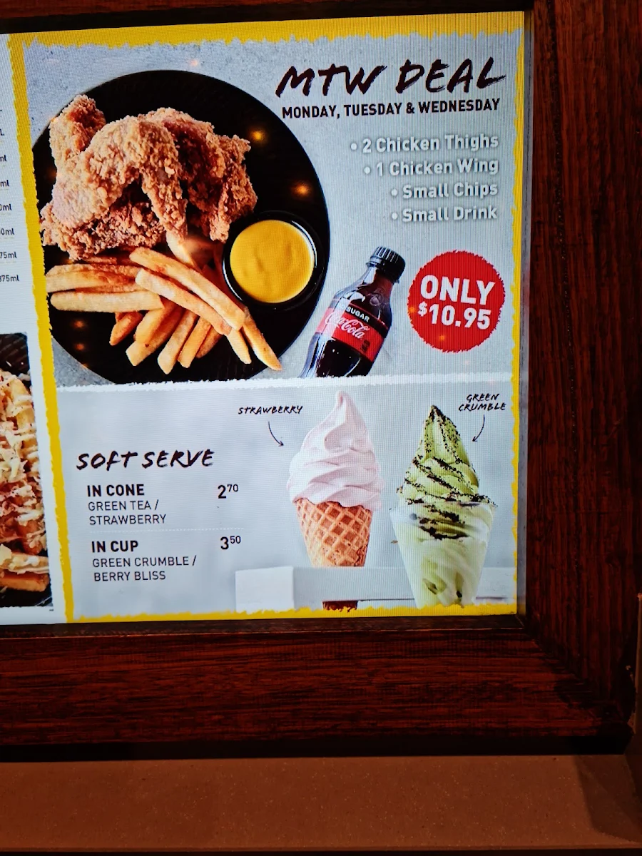 Menu, Nene Chicken Highpoint