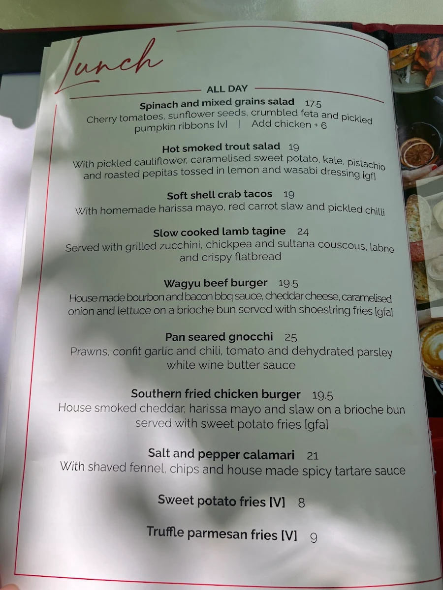 Menu, Social Brew Cafe