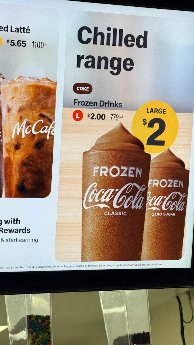 Menu, McDonald's Salisbury