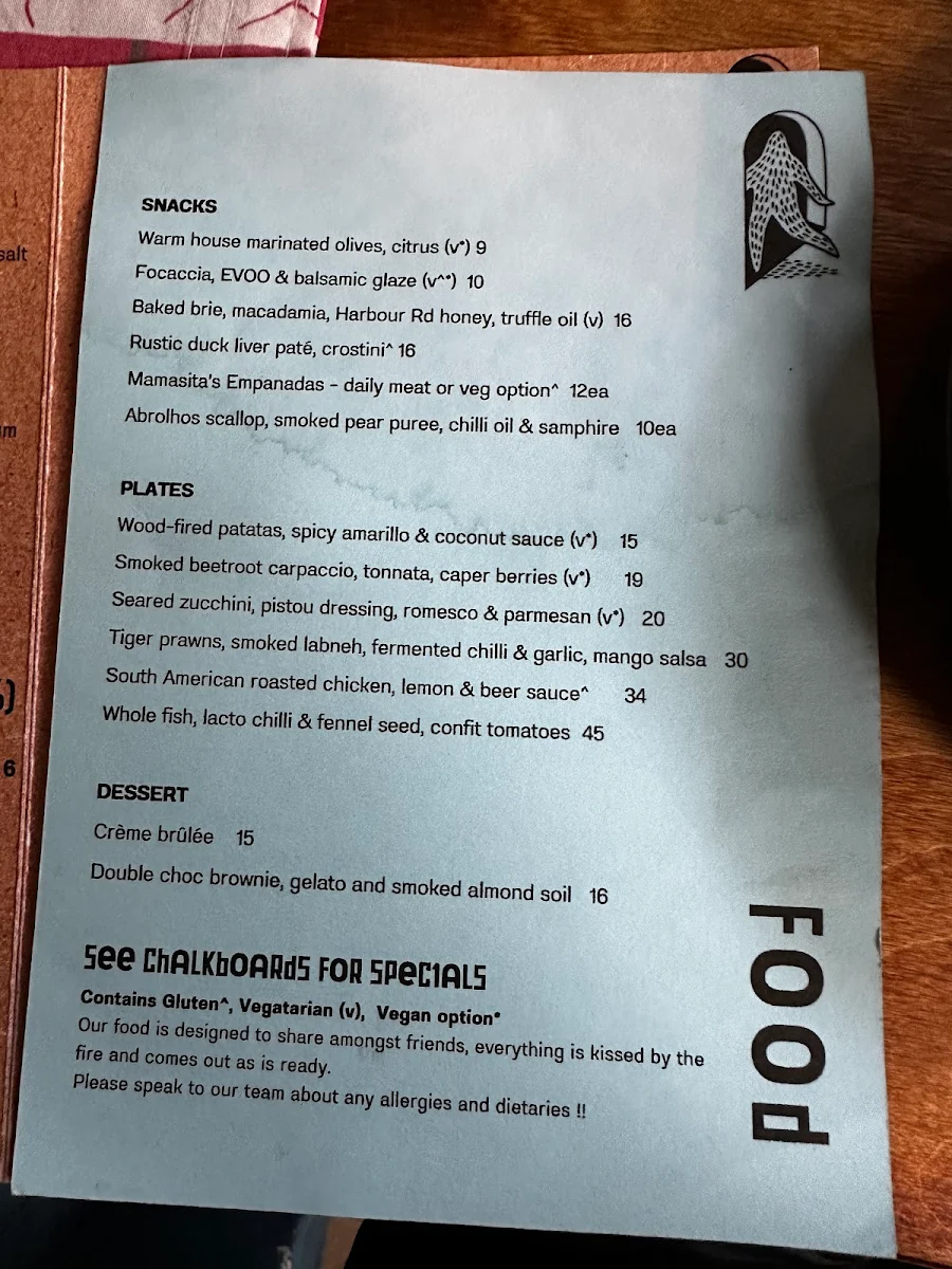 Menu, Wild in the Street