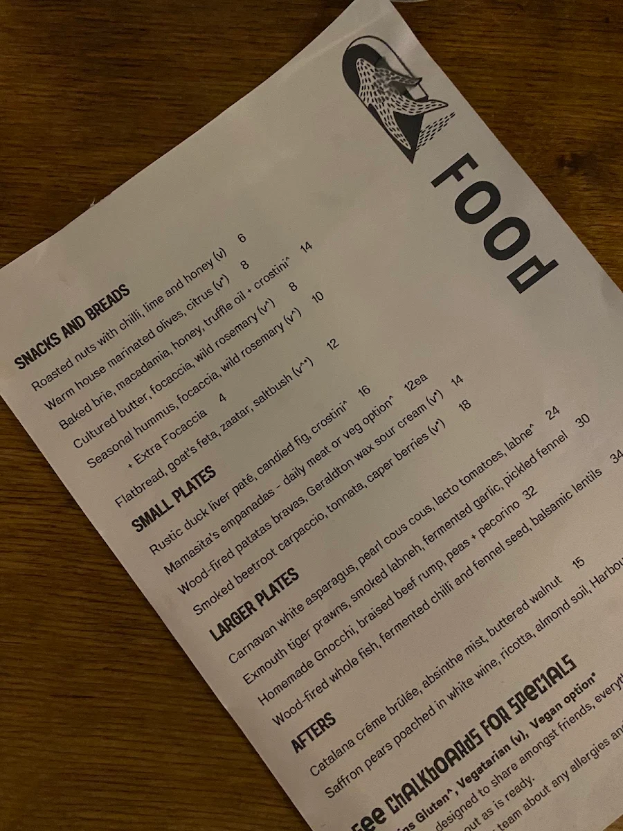 Menu, Wild in the Street