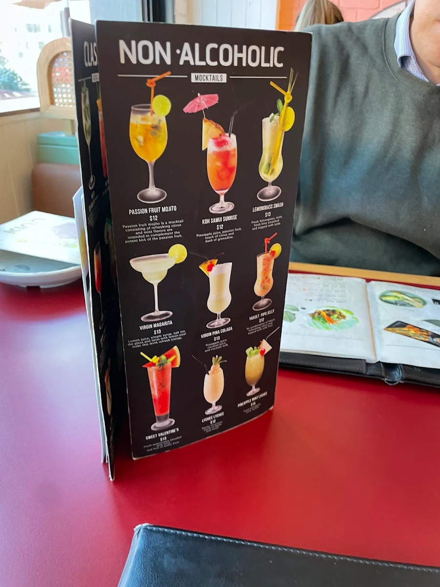 Menu, Kinn Thai Wollongong