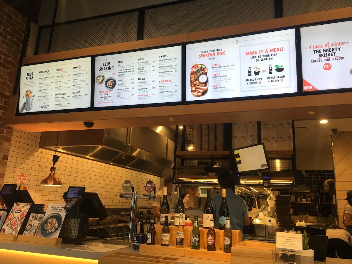 Menu, Zeus Street Greek Westfield Chermside