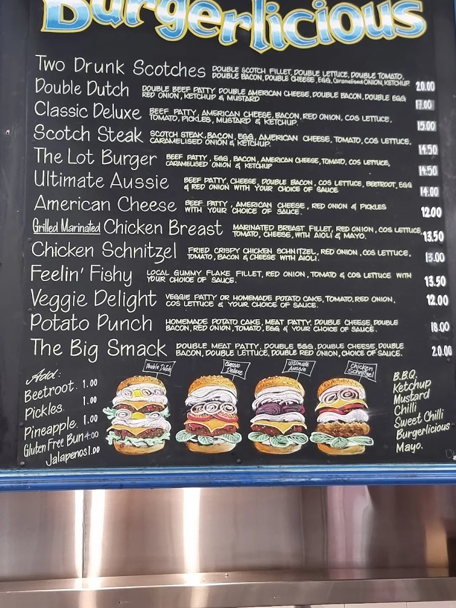 Menu, Sami’s Fish & Chips Burke Rd