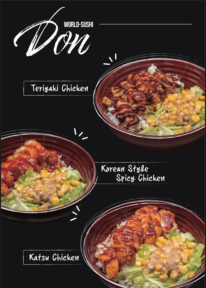 Menu, World Sushi