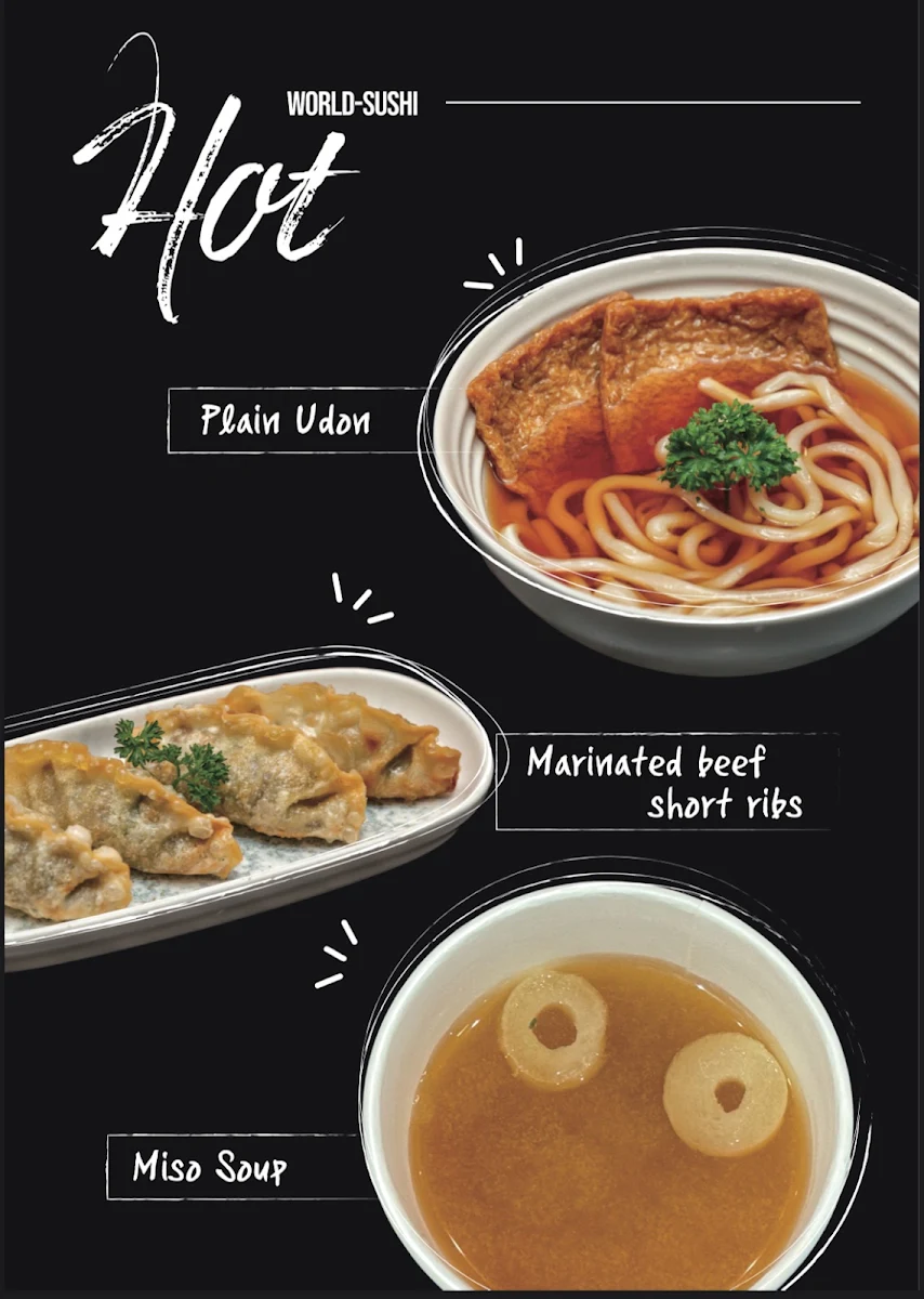 Menu, World Sushi