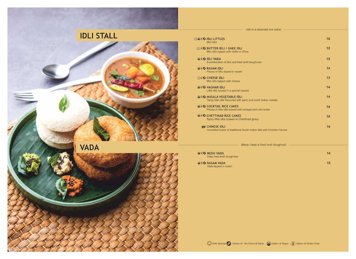 Menu, Sankalp Indian Restaurant - Southern River