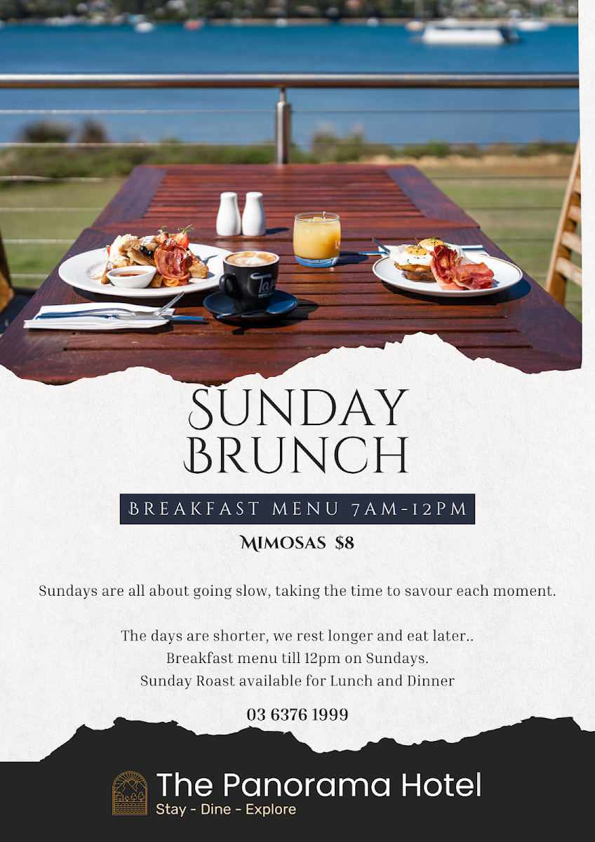 Menu, The Panorama Bistro & Bar