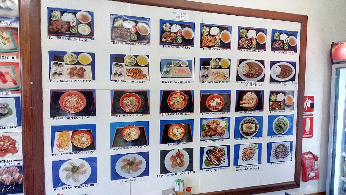Menu, Sushi Plus Japanese