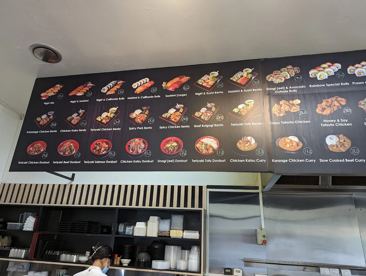 Menu, Sushi Plus Japanese