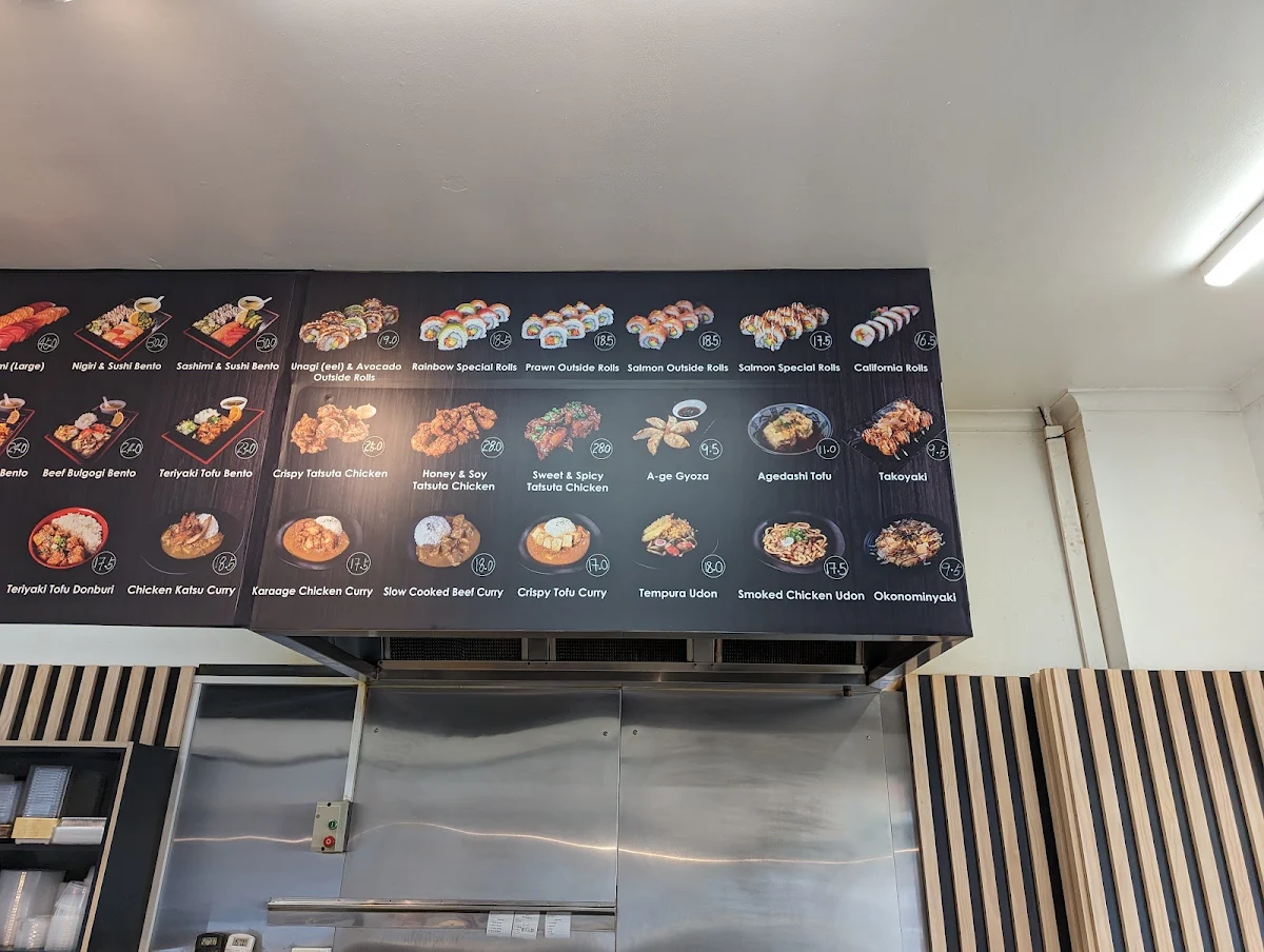 Menu, Sushi Plus Japanese