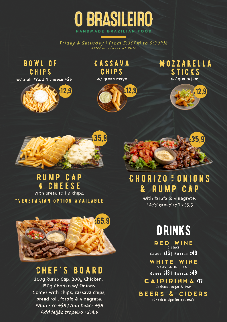 Menu, O Brasileiro