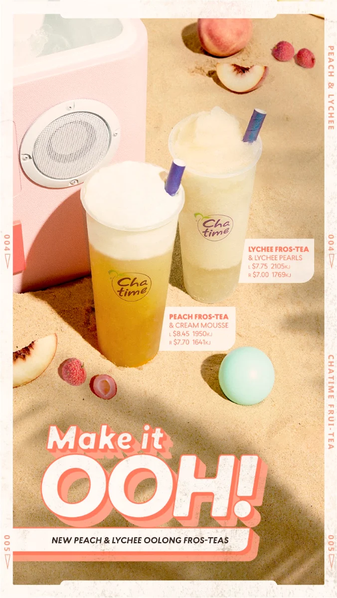 Menu, Chatime Midland Gate