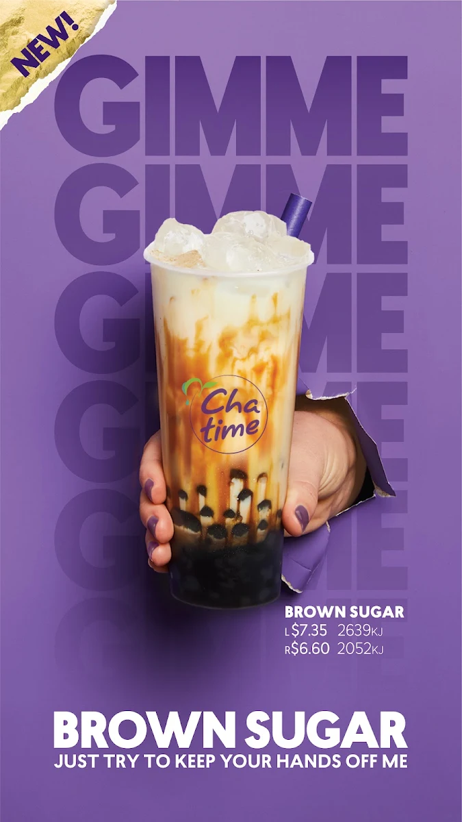Menu, Chatime Midland Gate