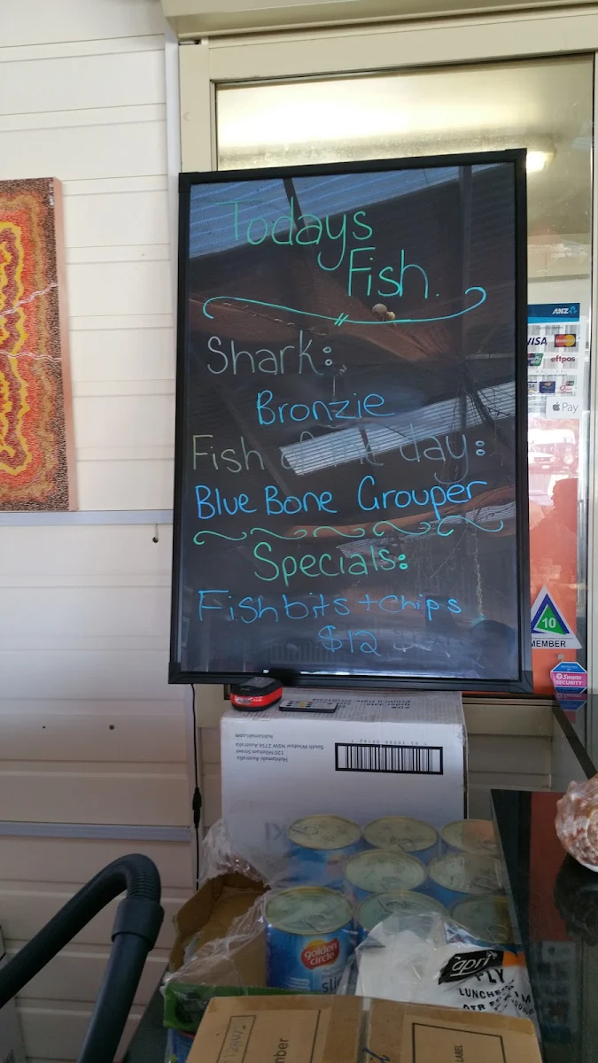 Menu, The Squid Shack
