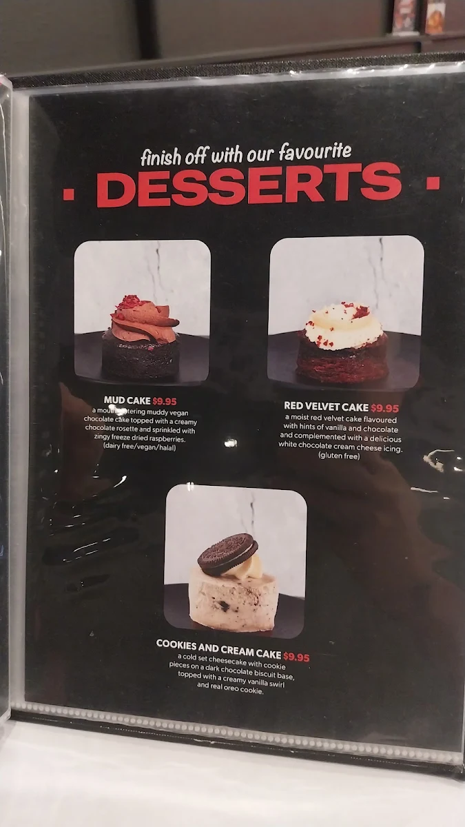 Menu, Kickin'Inn Woden