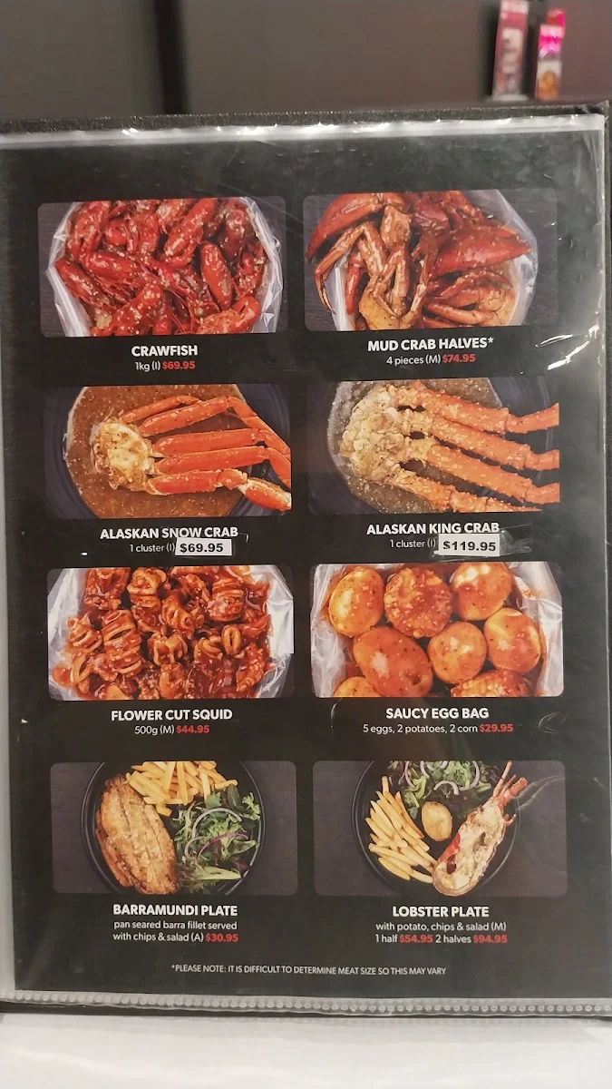 Menu, Kickin'Inn Woden
