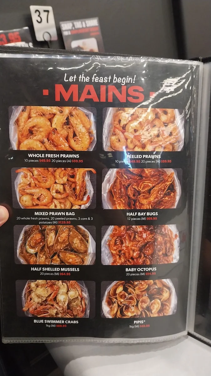 Menu, Kickin'Inn Woden