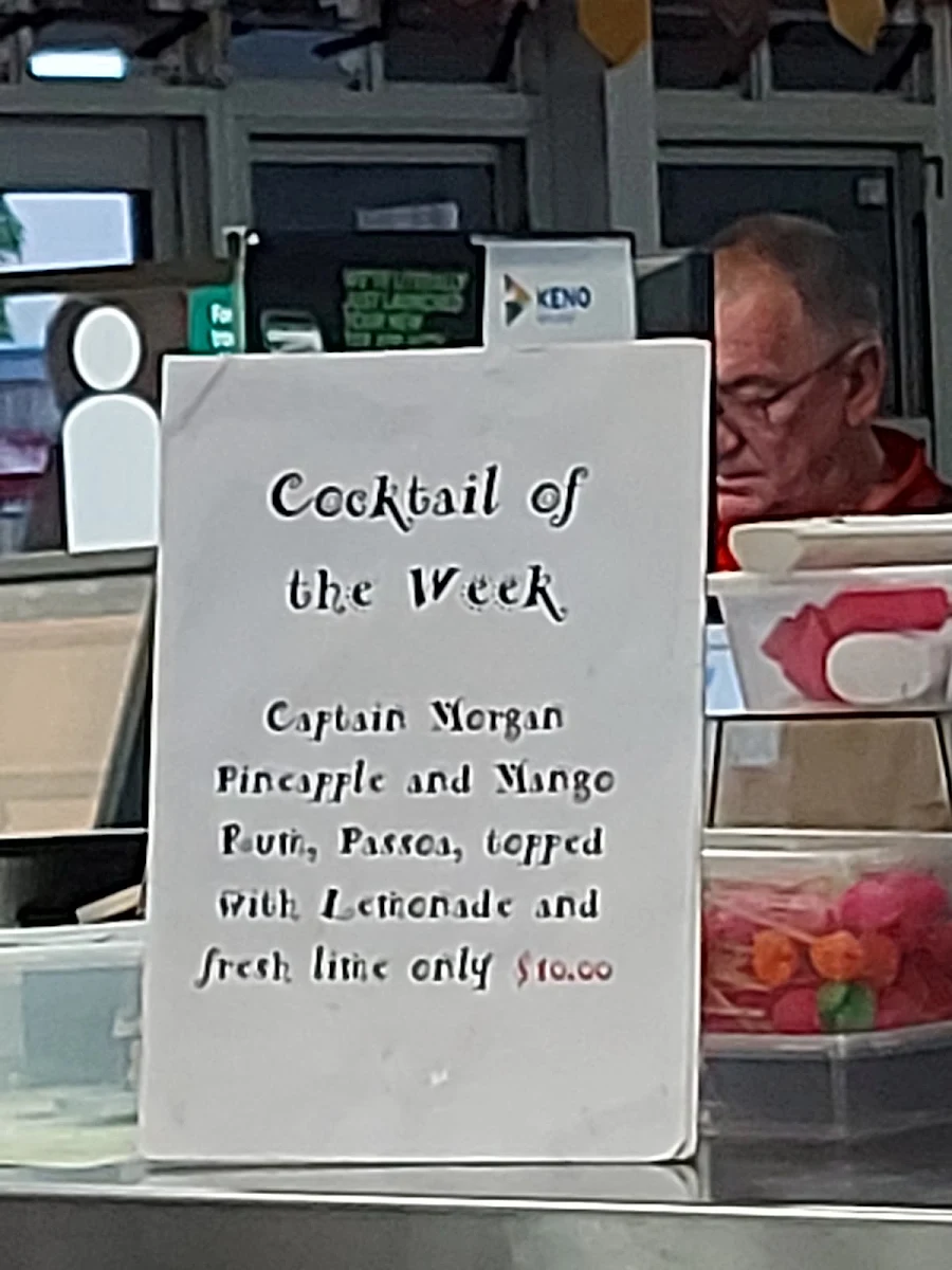 Menu, Marine Hotel