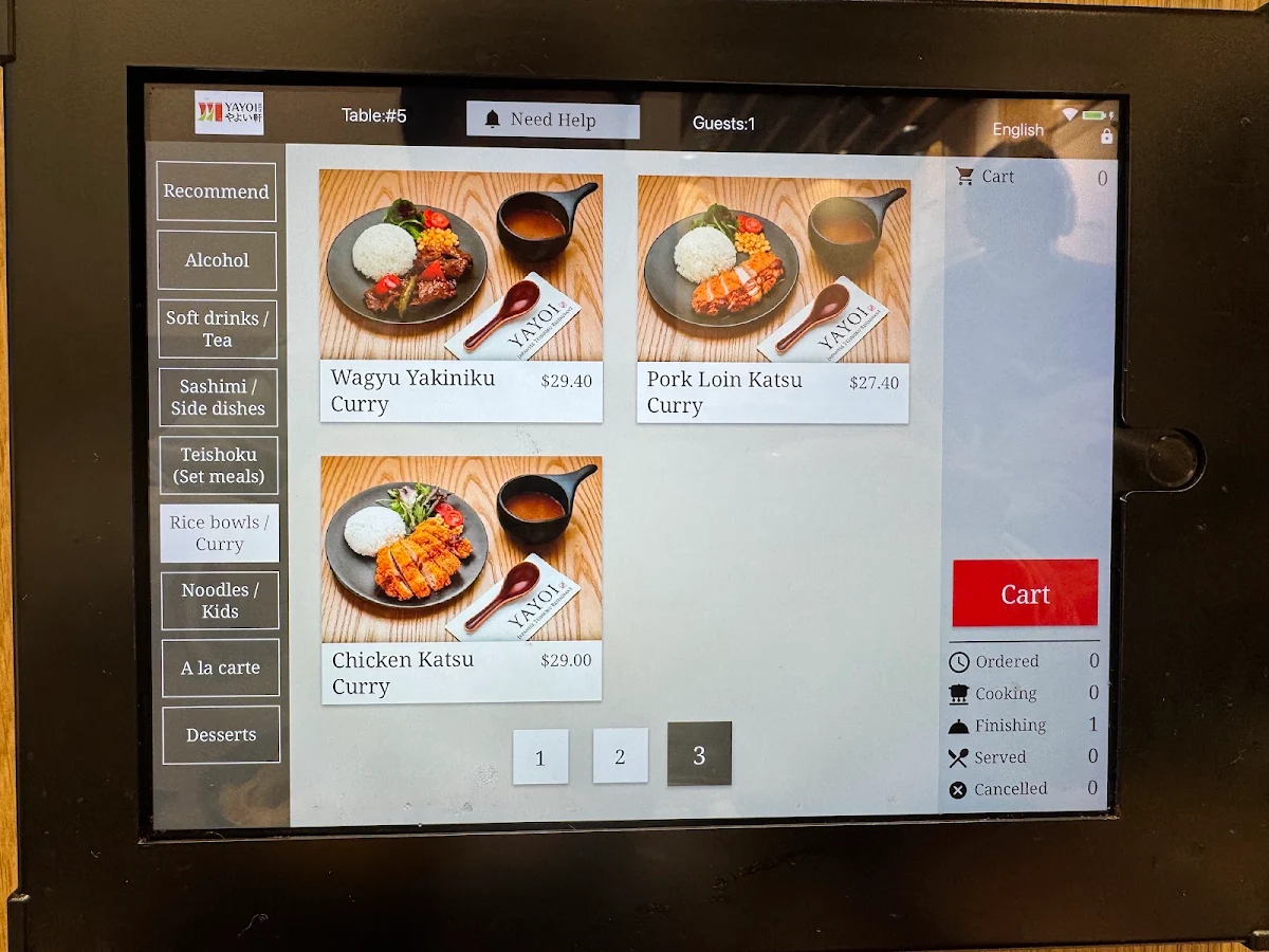 Menu, YAYOI World Square