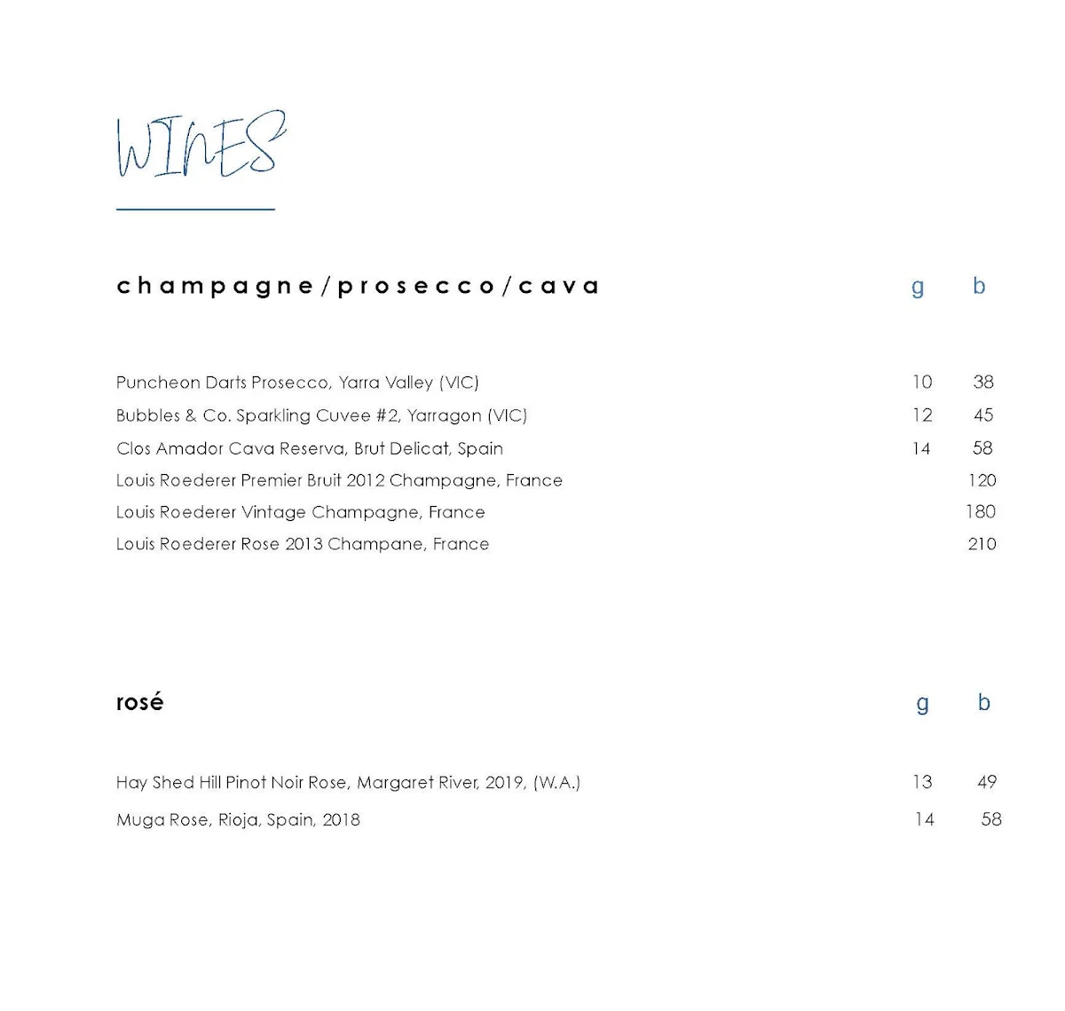 Menu, Local Flow Eatery