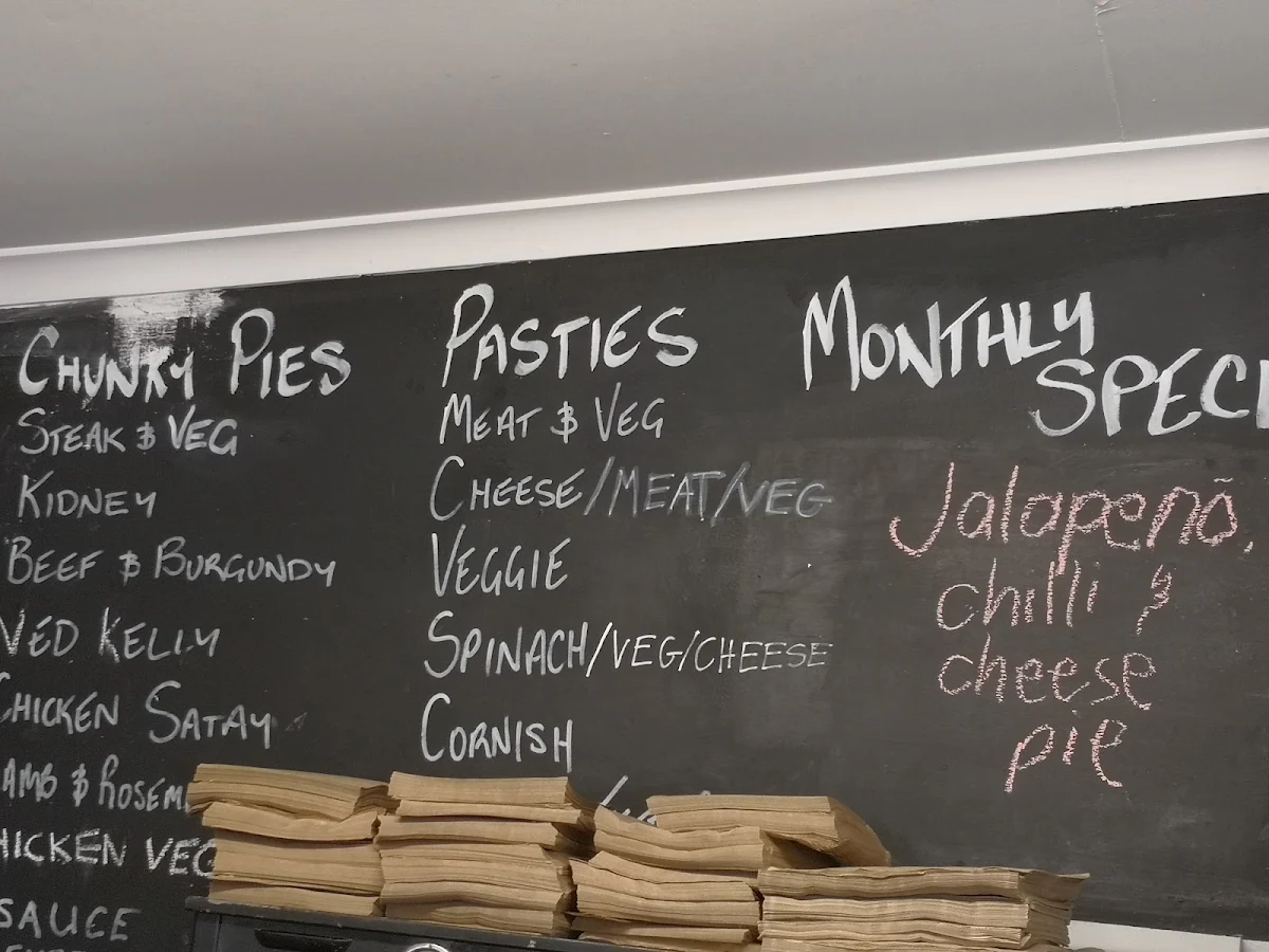 Menu, Goolwa Bakery est 1914