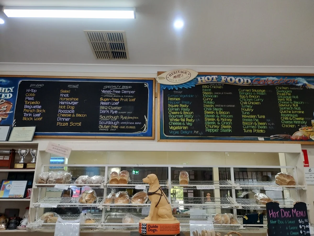 Menu, Goolwa Bakery est 1914