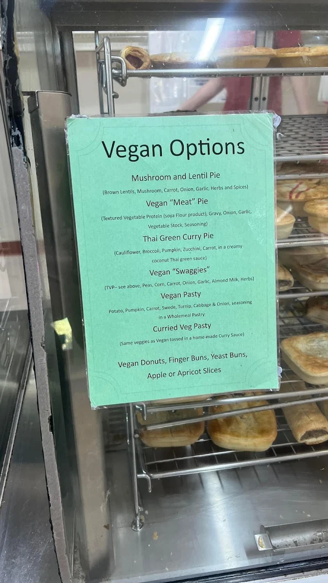 Menu, Goolwa Bakery est 1914
