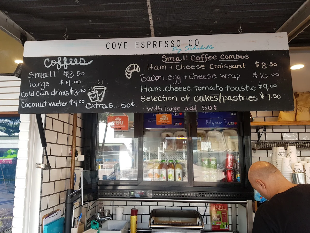 Menu, Cove Espresso Co