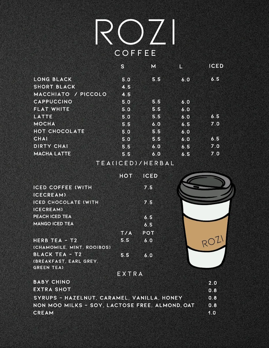 Menu, Brew & Bloom Cafe and Japanese Kitchen