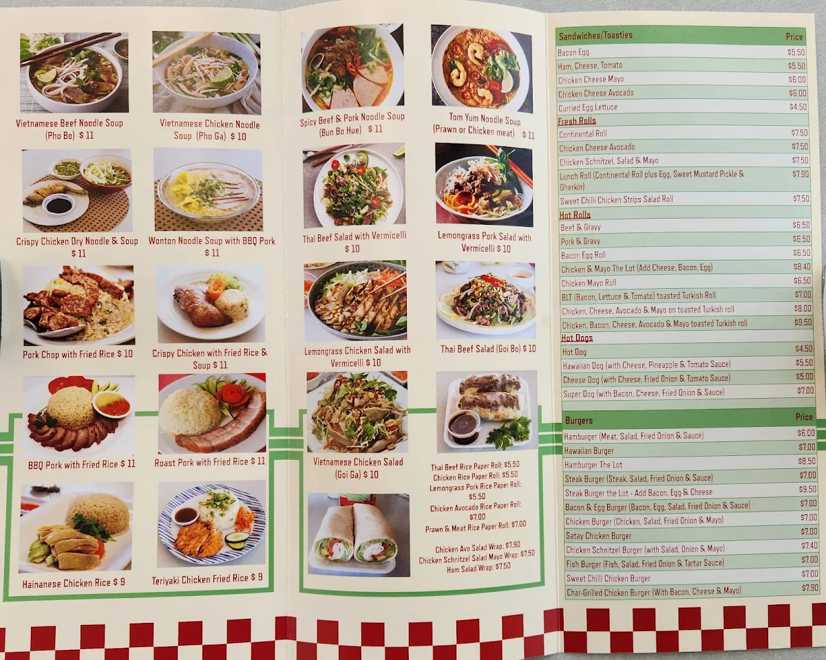 Menu, My Lunch N Cafe
