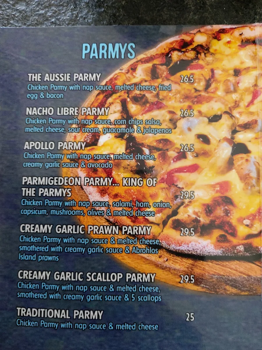 Menu, Freemasons Hotel
