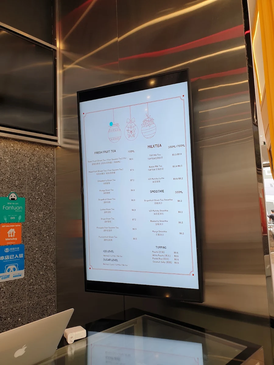 Menu, Boost Juice Rundle Place