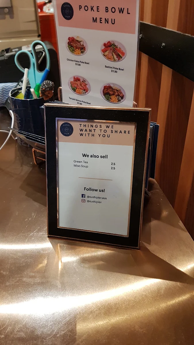 Menu, Sushi Pier