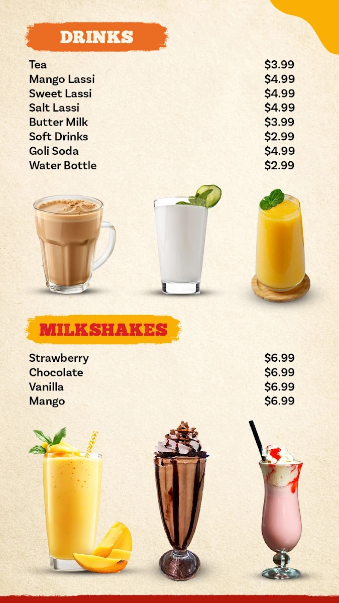 Menu, Nala Bhima Kitchen’s CBD