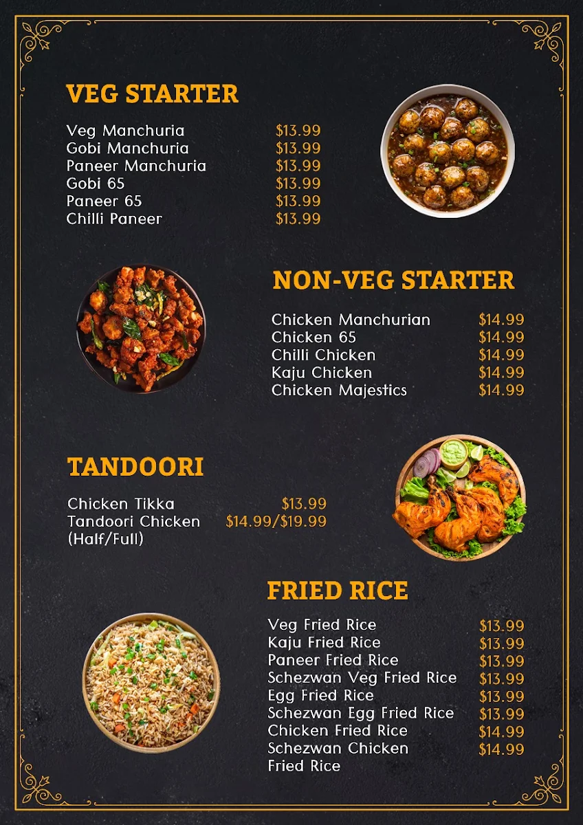 Menu, Nala Bhima Kitchen’s CBD