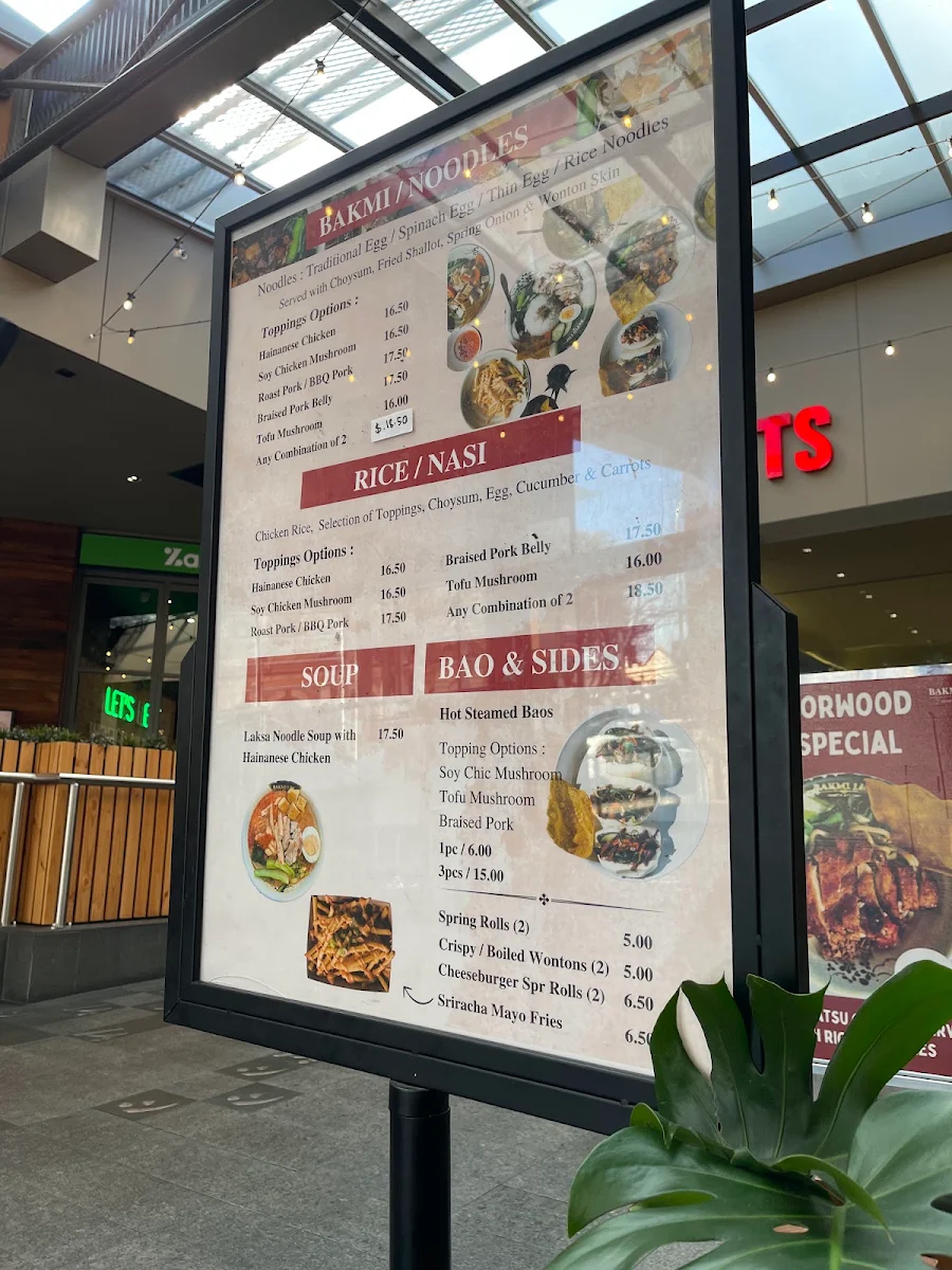 Menu, Bakmi Lim Norwood