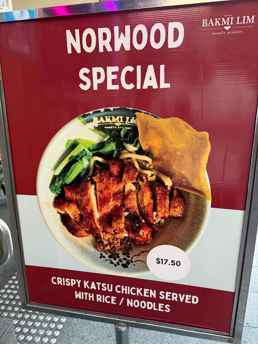 Menu, Bakmi Lim Norwood