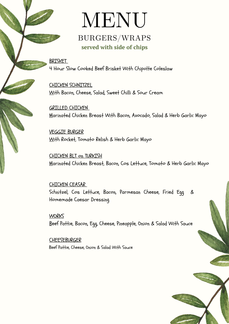 Menu, Seed Cafe & Deli