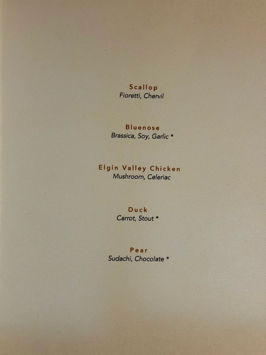 Menu, Restaurant Dan Arnold