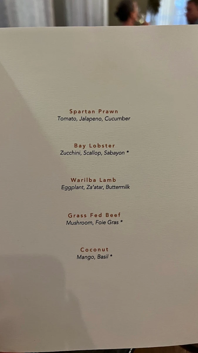 Menu, Restaurant Dan Arnold