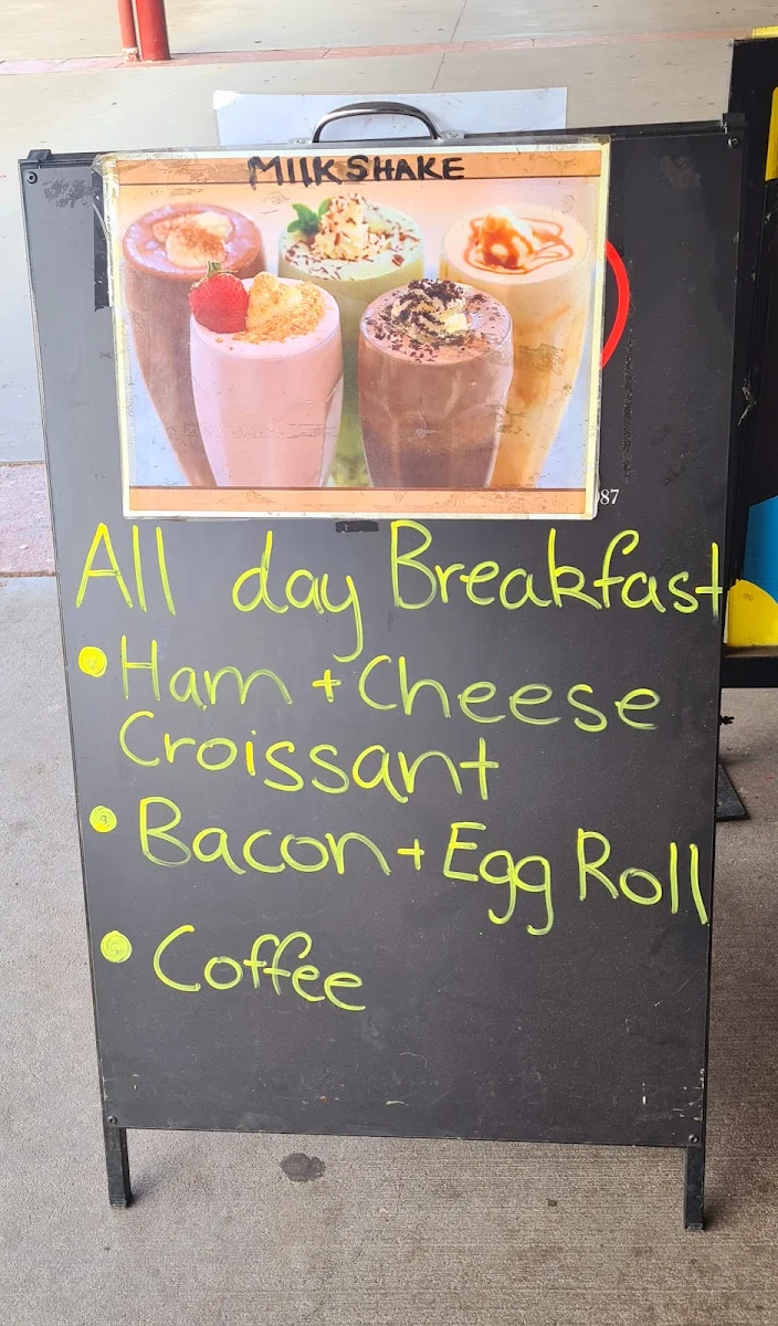 Menu, Georges seafood takeaway