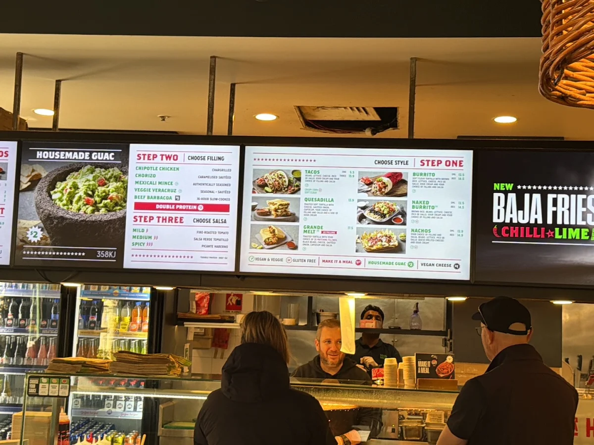 Menu, Mad Mex Rouse Hill