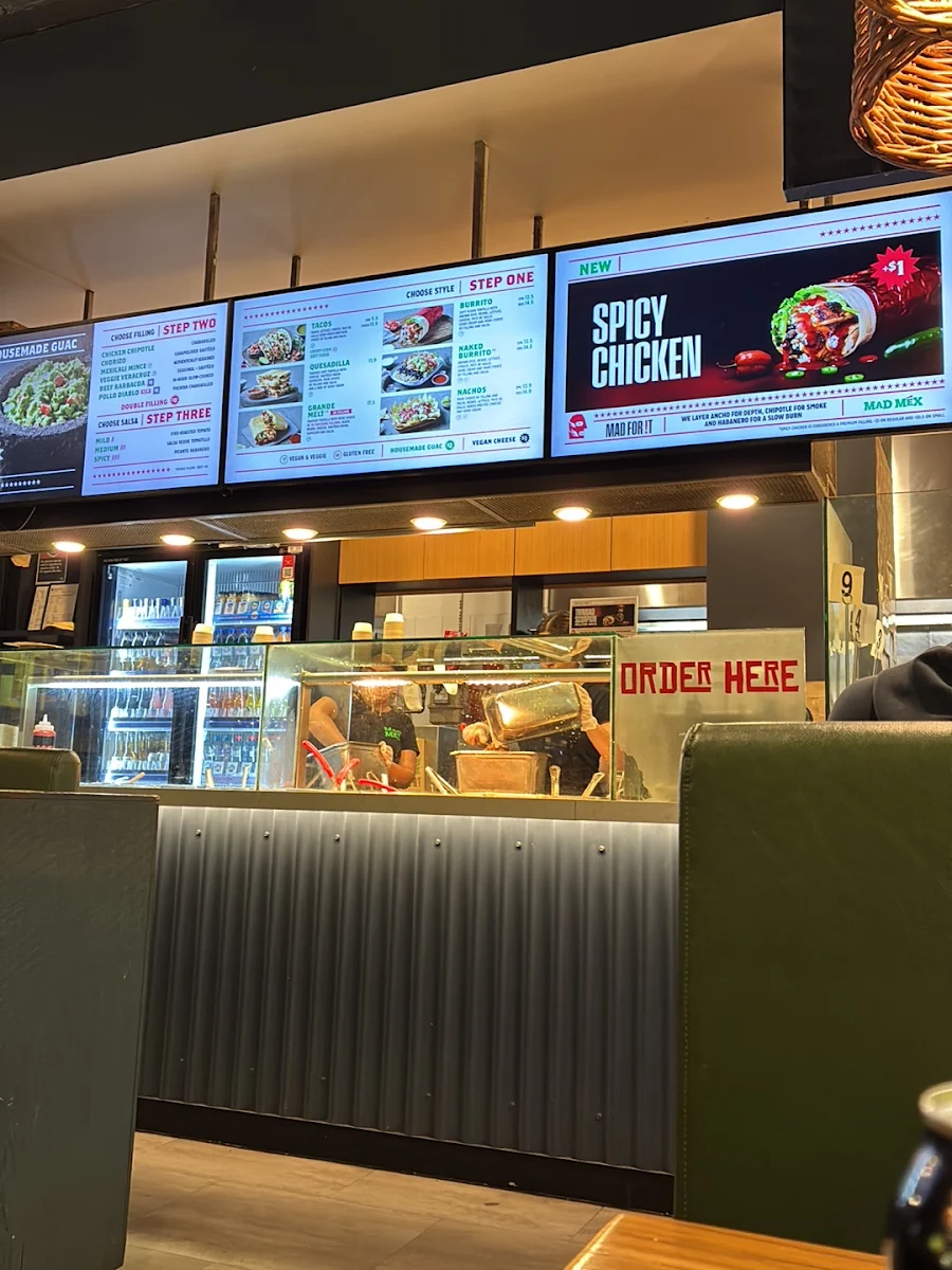 Menu, Mad Mex Rouse Hill