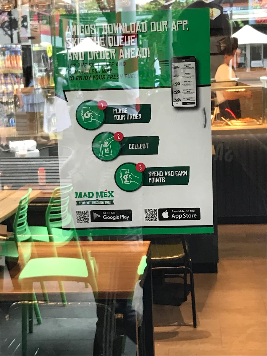 Menu, Mad Mex Rouse Hill