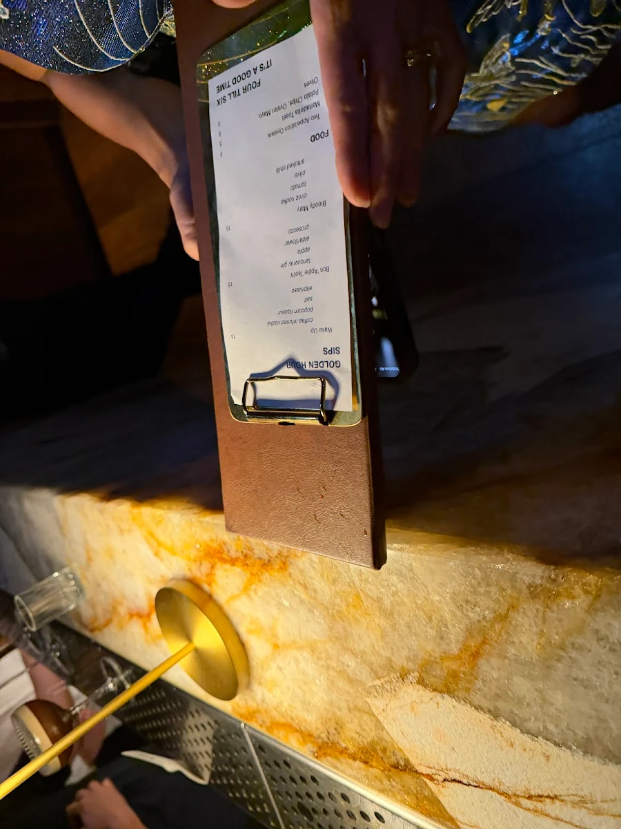 Menu, The Nixon Room