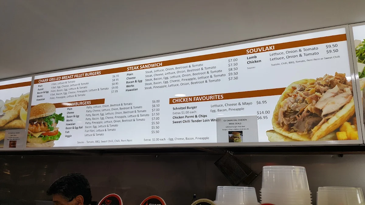 Menu, GV Charcoal Chicken
