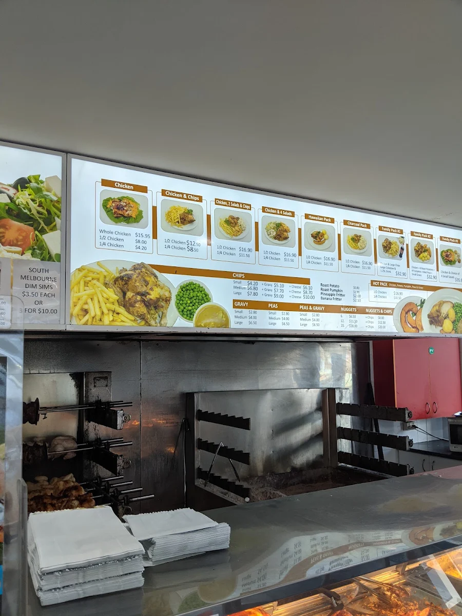 Menu, GV Charcoal Chicken