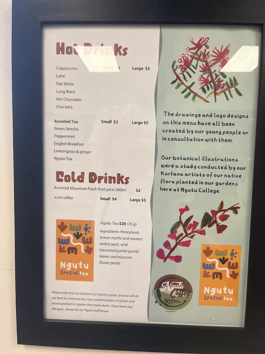 Menu, Ngani Café
