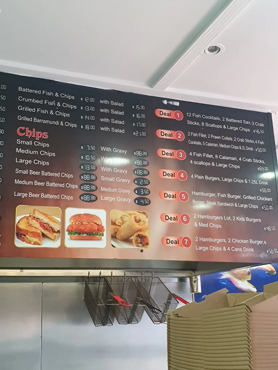 Menu, H&A Takeaway Ruse